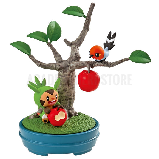 CHESPIN & FLETCHLING REMENT TERRARIUM COLLECTION BONSAI 2 Figure Pokémon
