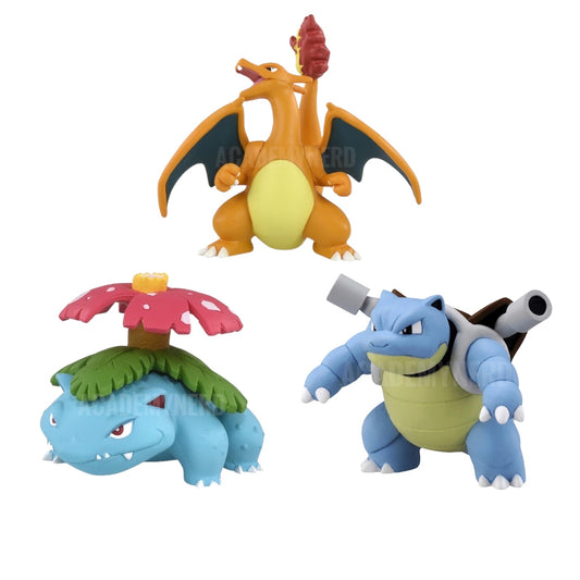 CHARIZARD & BLASTOISE & VENUSAUR Takara Tomy Moncolle Pokemon