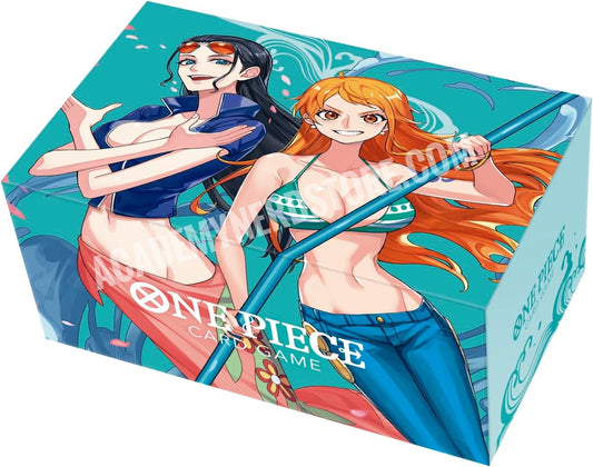 ONE PIECE SCATOLA PORTAOGGETTI UFFICIALE DEL GIOCO DI CARTE ONE PIECE NAMI ROBIN