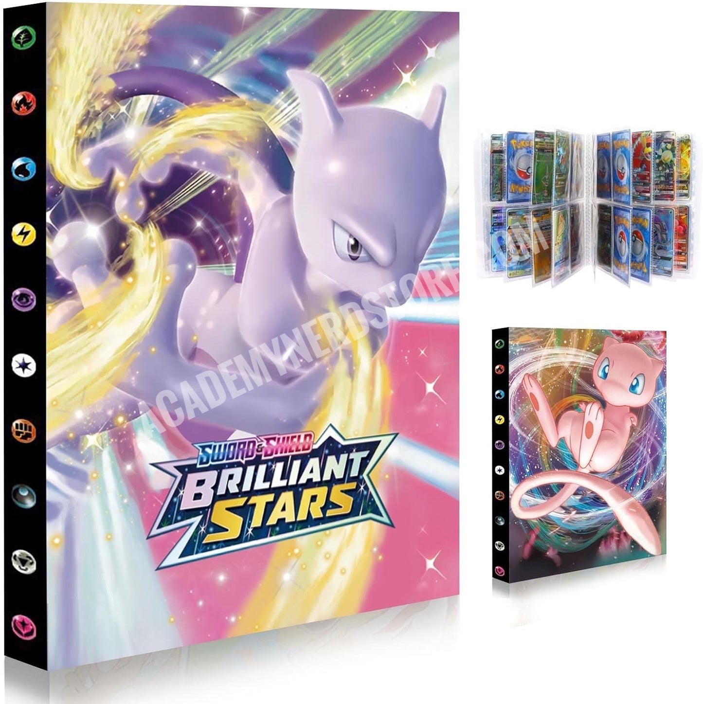 ALBUM RACCOGLITORE CARTE POKEMON MEWTWO A 4 TASCHE