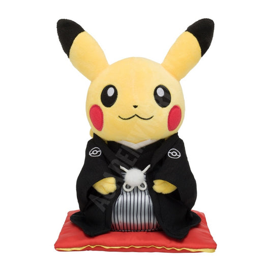 PIKACHU MALE WEDDING TRADITIONAL COSTUME MONTSUKI PLUSH MALE POKÉMON CENTER PLUSH