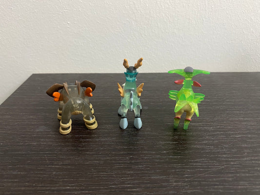 VIRIZION & TERRAKION & COBALION - CLEAR FIGURE TOMY CGTSJ