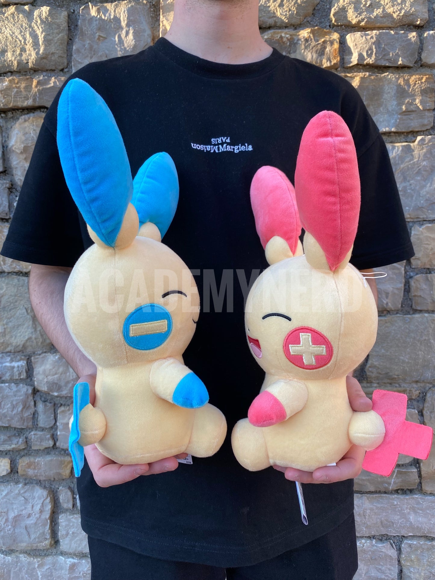 MINUN & PLUSLE SUPER BIG BANPRESTO PELUCHE 28 CM