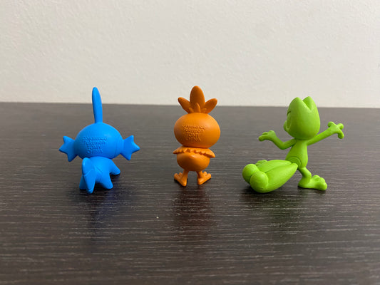 TORCHIC & TREECKO & MUDKIP SINGLECOLOR - FIGURE TOMY