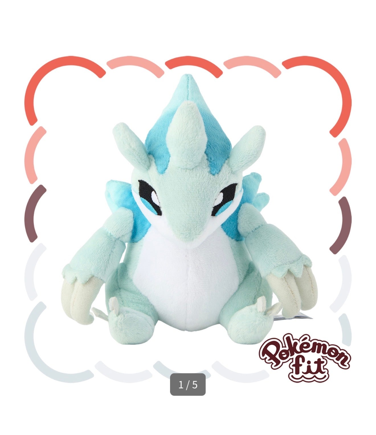 SANDSLASH ALOLA FIT POKÉMON CENTER PELUCHE