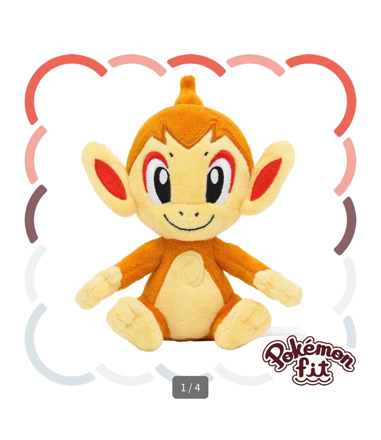 CHIMCHAR FIT POKÉMON CENTER PELUCHE