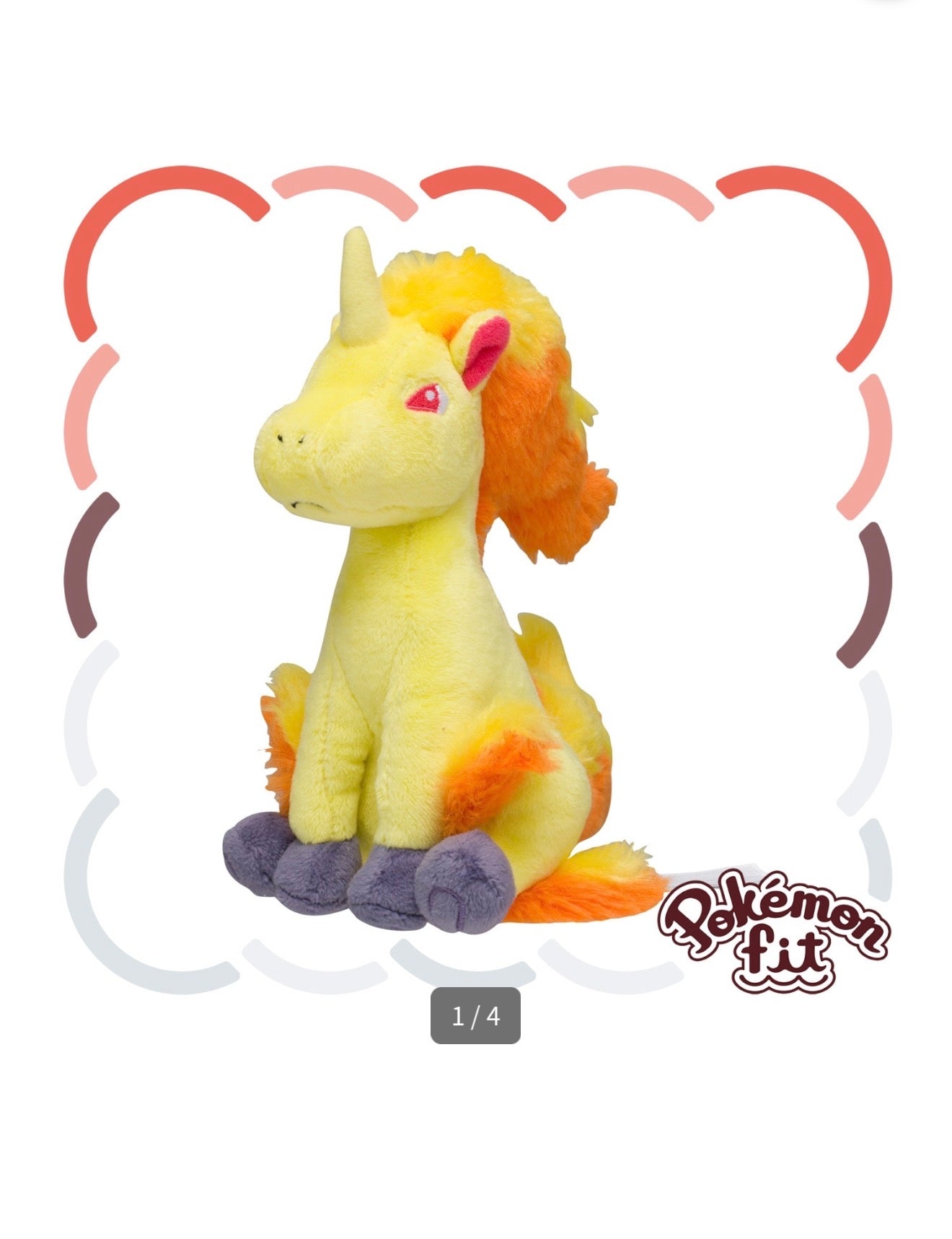 RAPIDASH FIT POKEMON CENTER PELUCHE