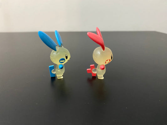 PLUSLE & MINUN CLEAR - FIGURE TOMY CGTSJ