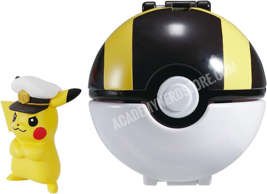 Takara Tomy Pokemon Moncolle Capitan Pikachu (Hyper Ball) New With Box