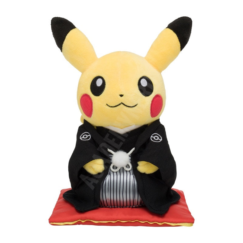 PIKACHU MALE WEDDING TRADITIONAL COSTUME MONTSUKI  PLUSH MALE POKÉMON CENTER PLUSH